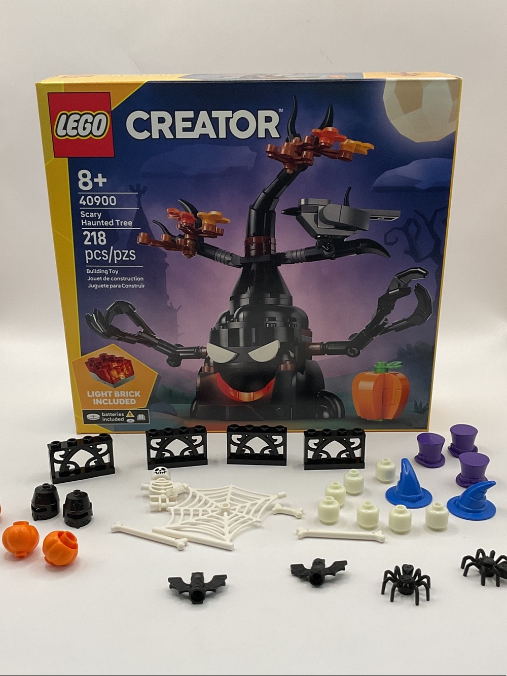 LEGO 40900 Creator Scary Haunted Tree Set - Black, Orange, White, Purple